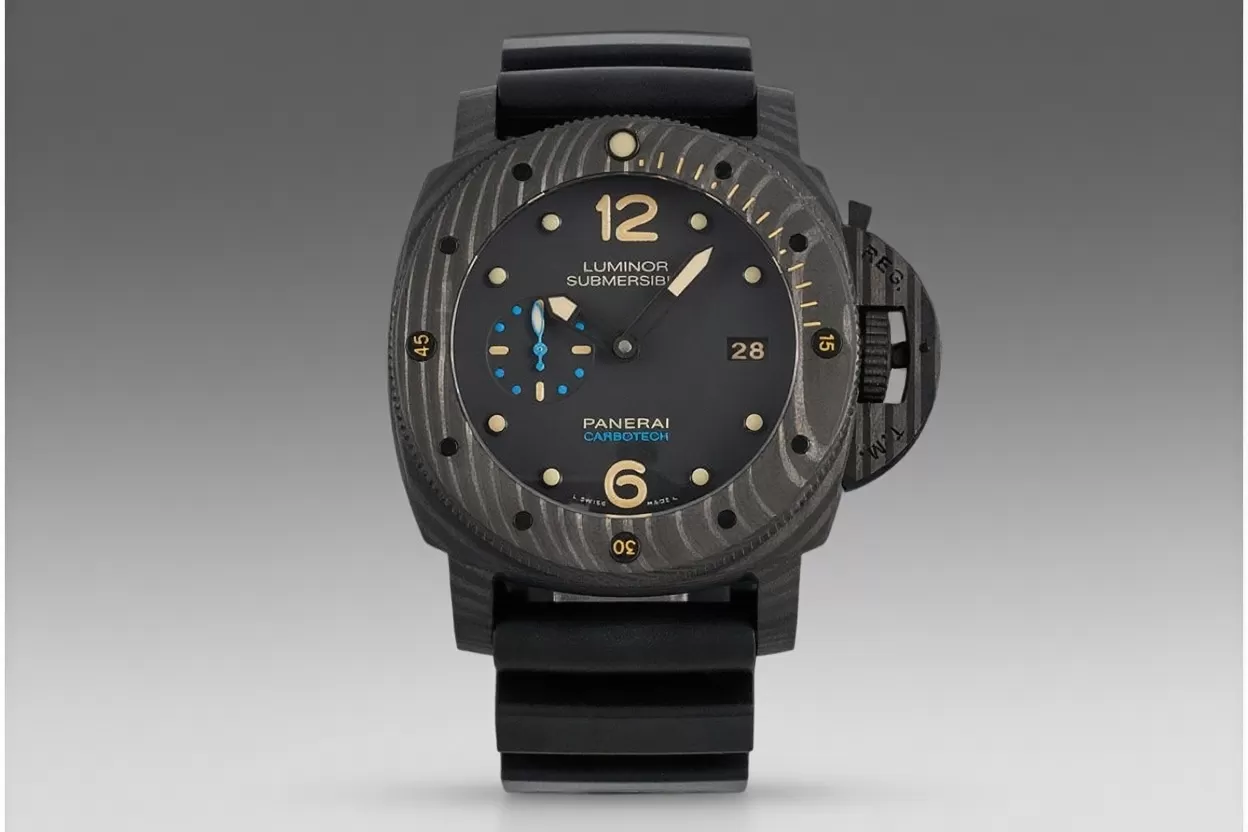 Submersible PAM616 47mm Carbon/RU Black Dial VSF V3 P9000 Super Clone - Image 4
