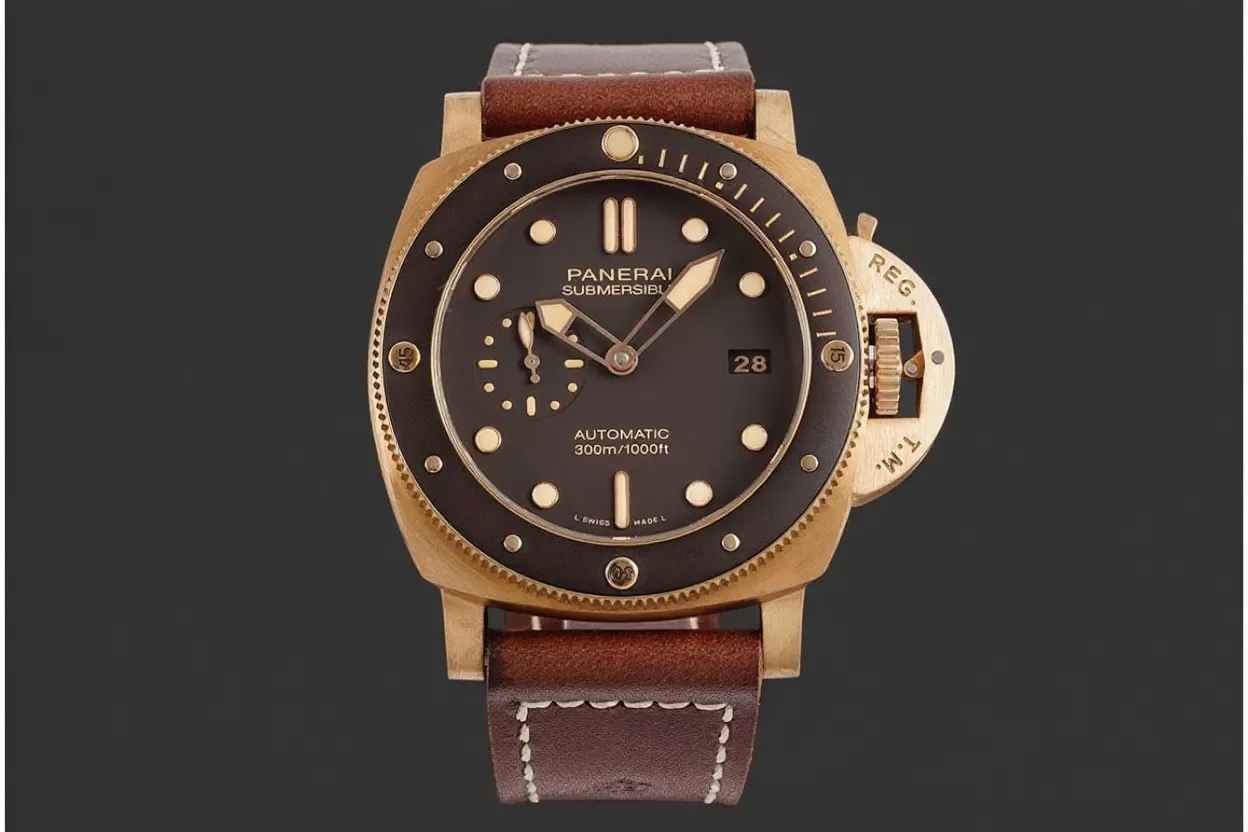 Submersible PAM968 47mm Bronzo/LE Brown Dial VSF P9010 Super Clone - Image 4