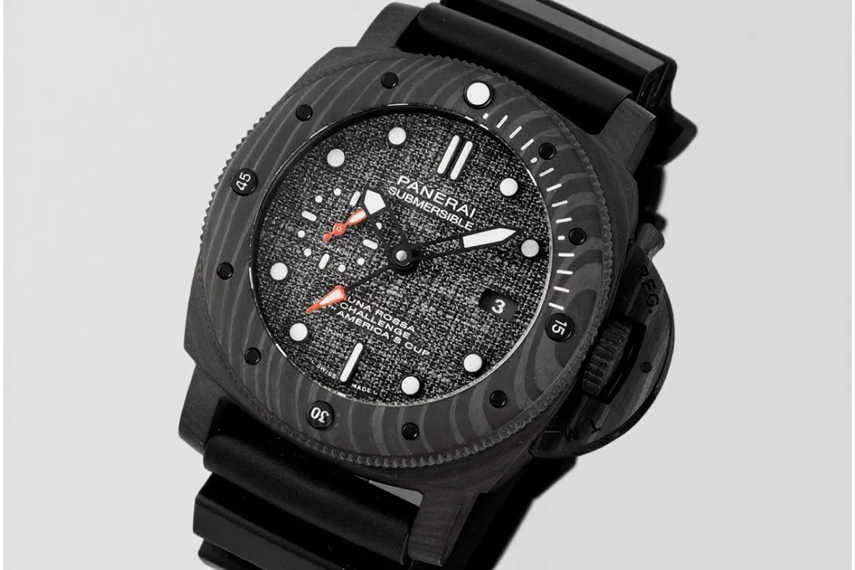 PAM1039 Submersible Luna Rossa GMT 47mm Carbon/RU VSF P9010 Super Clone