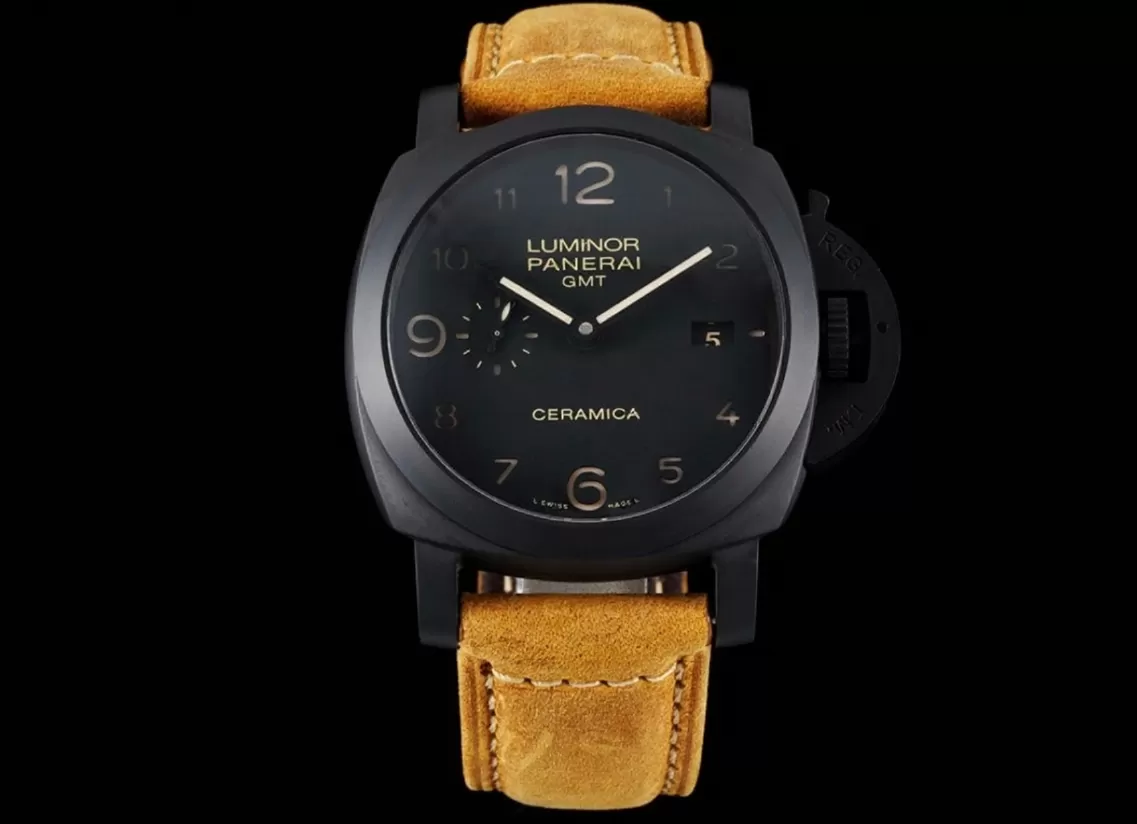 Luminor PAM441 GMT 44mm Ceramic/LE Black Dial SBF P9001