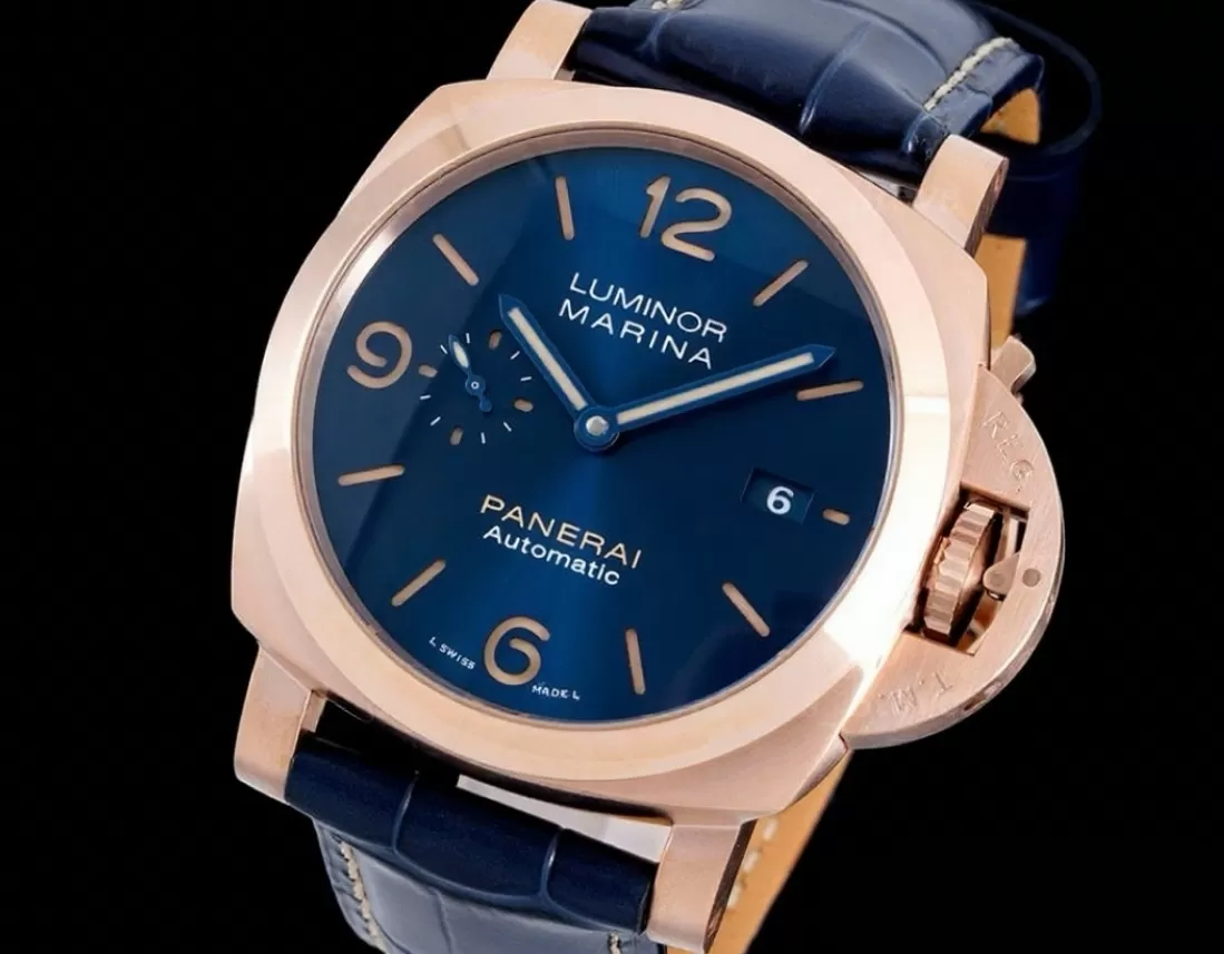 Luminor Marina PAM1114 44mm RG/LE Blue VSF P9010