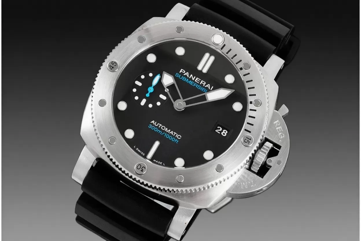 Submersible PAM1229 44mm SS/RU black Dial VSF P900