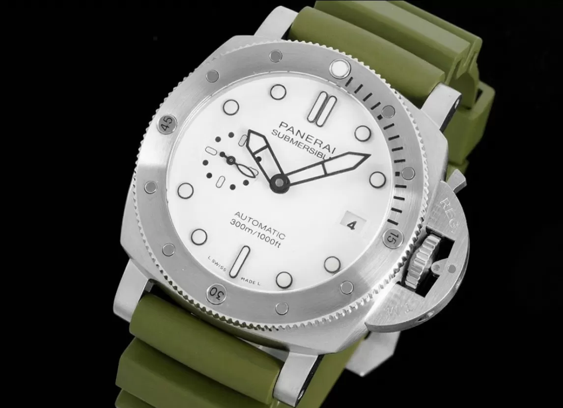 Submersible PAM1226 44mm SS/RU White Dial VSF P900 - Image 3