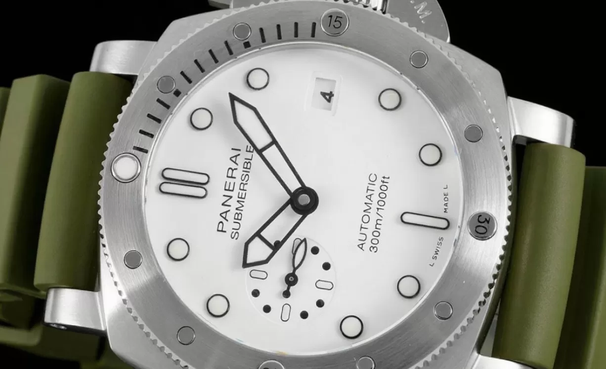 Submersible PAM1226 44mm SS/RU White Dial VSF P900 - Image 4