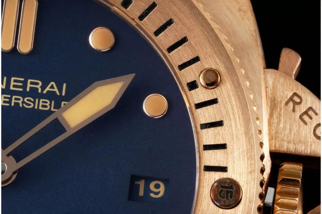 Submersible Pam1074 Bronzo 42mm BR/LE Blue Dial VSF P900 - Image 4