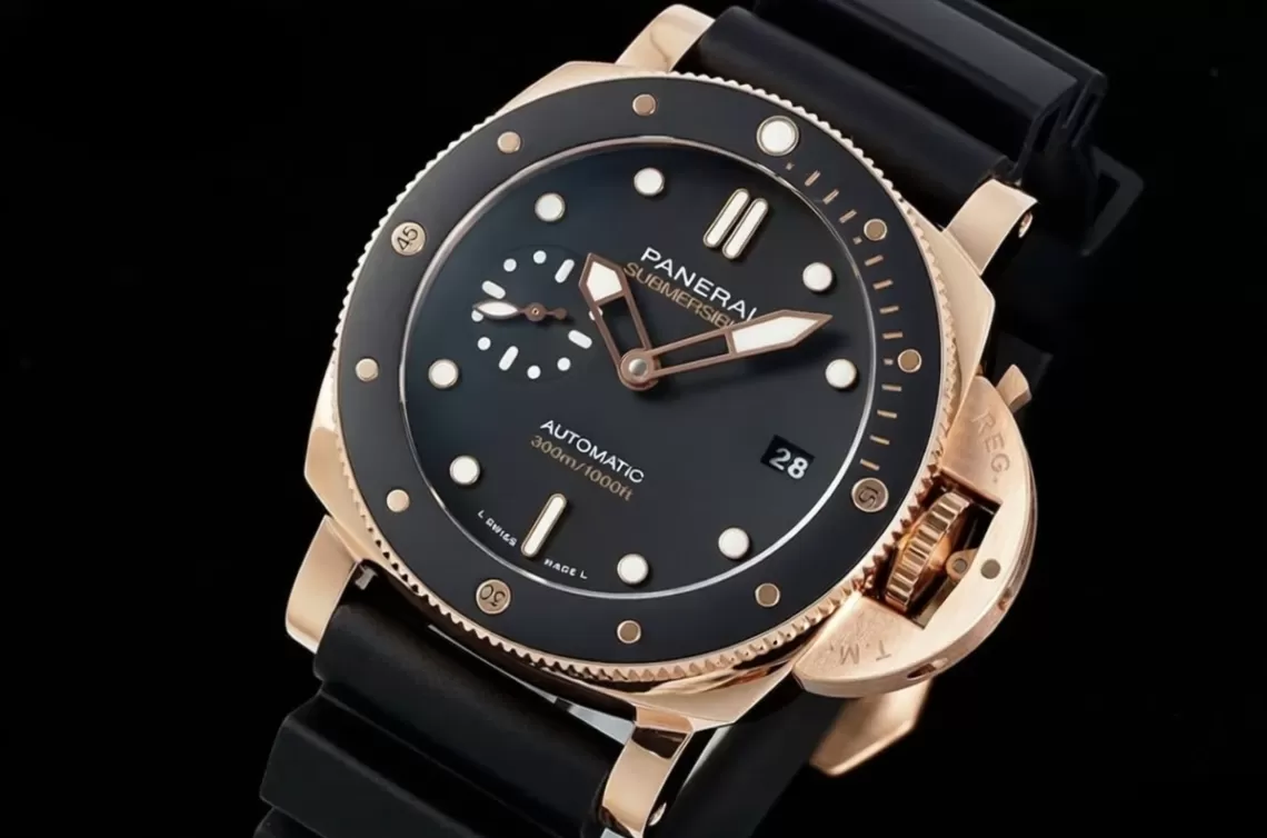 Submersible PAM2164 42mm RG/RU Black Dial VSF P900