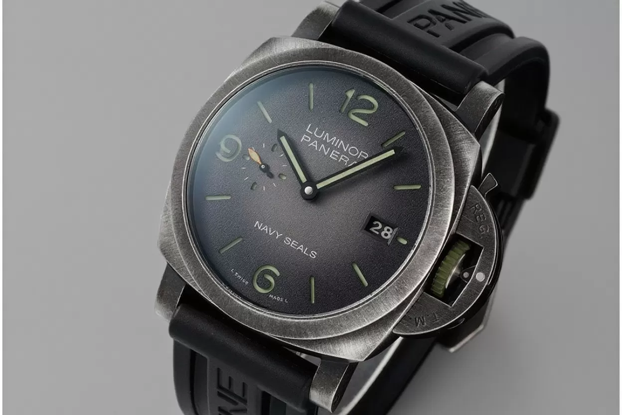Luminor PAM1412 Navy Seals 44mm SS/RU Gradient Grey Dial VSF P9010