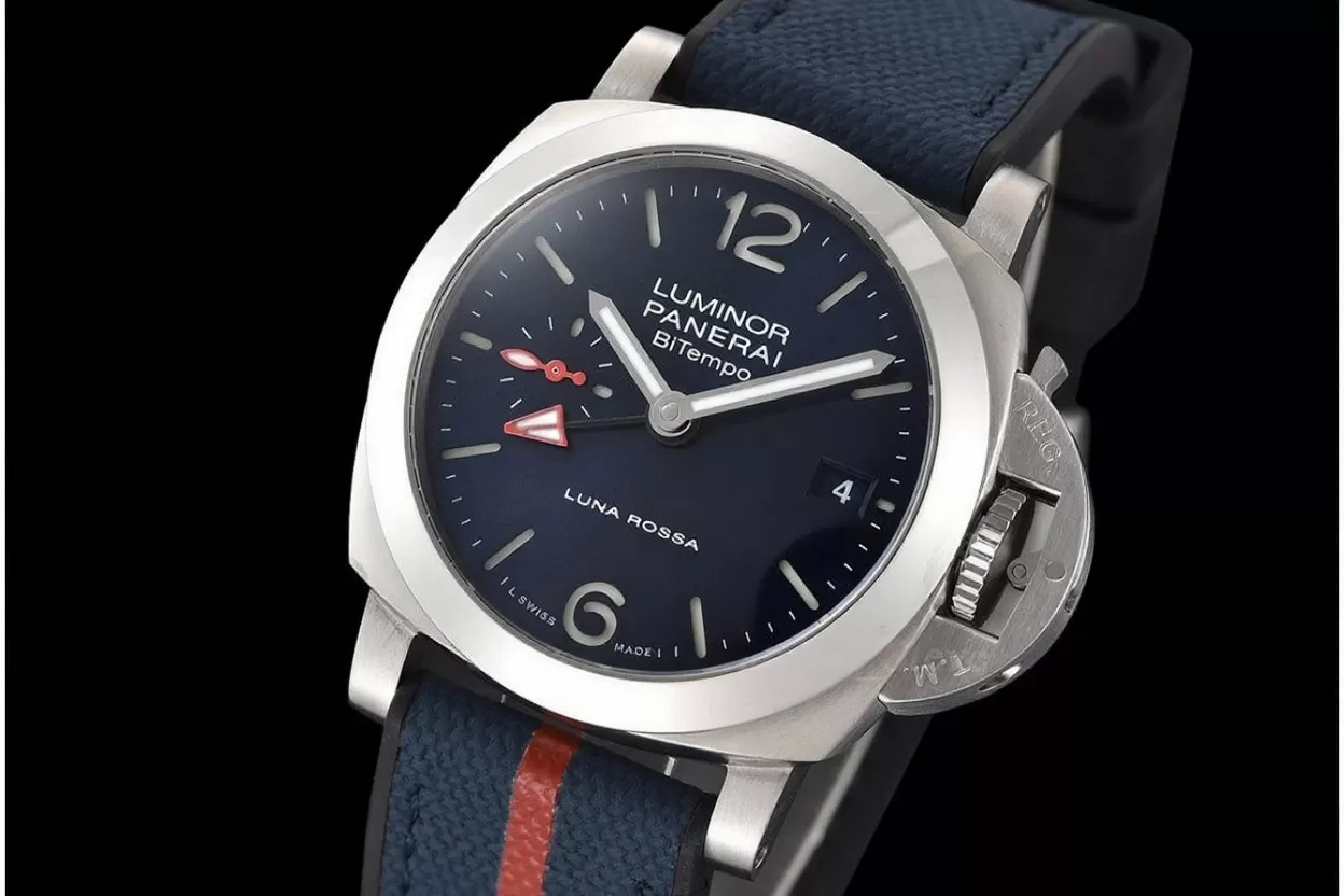 Luminor PAM1404 Bitempo GMT 40mm SS/NY Blue Dial VSF P900