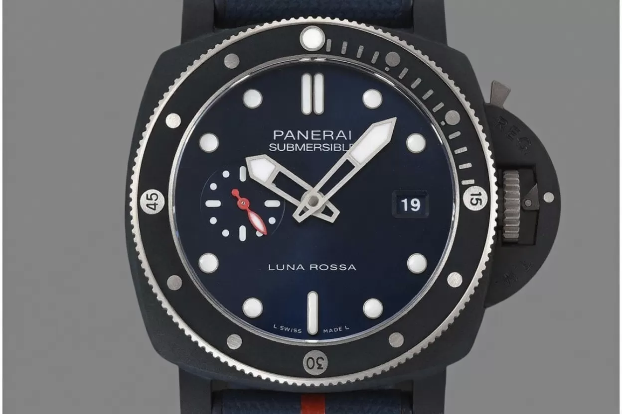Alternative view of Submersible PAM1466 44mm TI/NY Blue Dial VSF P900