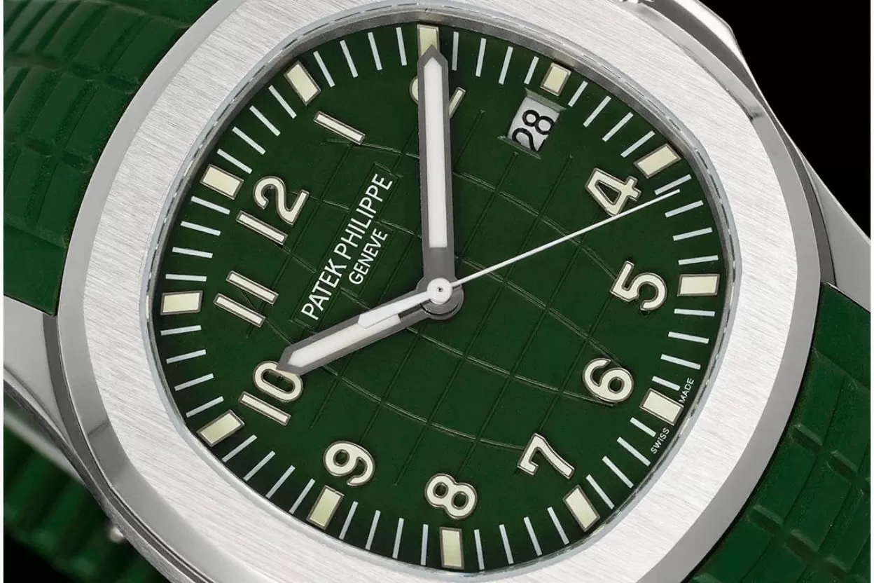 Alternative view of Aquanaut 5168G 42mm SS/RU Green/Num ZF A330