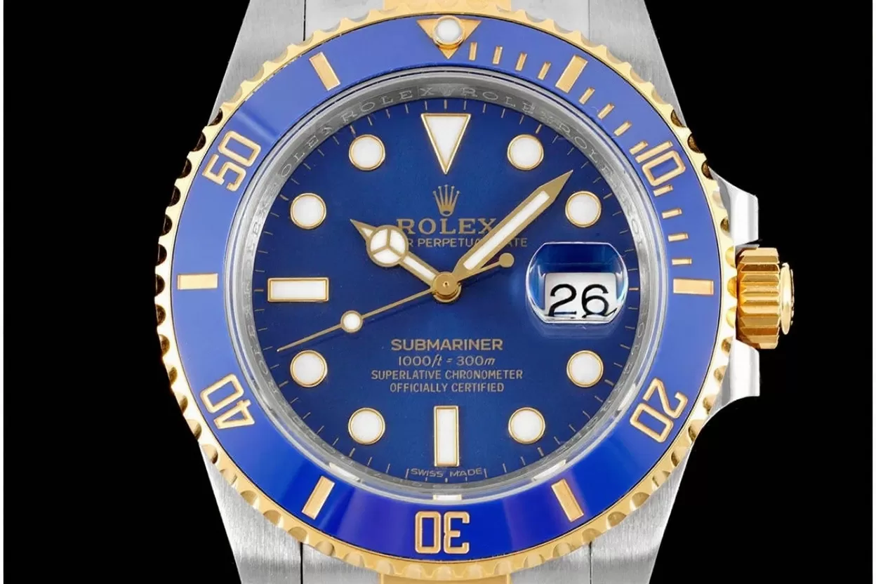 Alternative view of Submariner 116613LB Bluesy 40mm 904L YG/SS Blue VSF VS3135