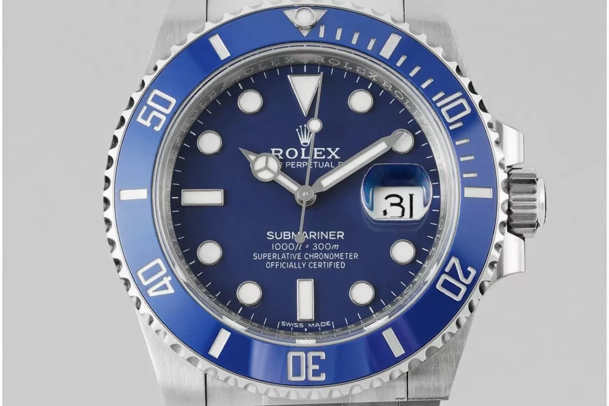 Alternative view of Submariner 116619LB 40MM 904L Blue/Dot SS/SS VSF VS3135