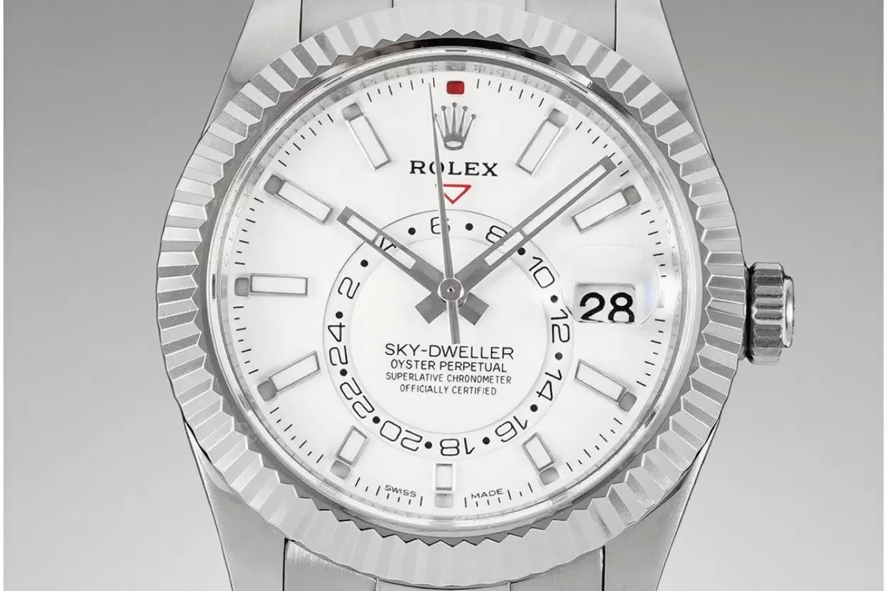 Alternative view of SkyDweller 326934 42mm Oys SS/SS White Dial ZF A2824