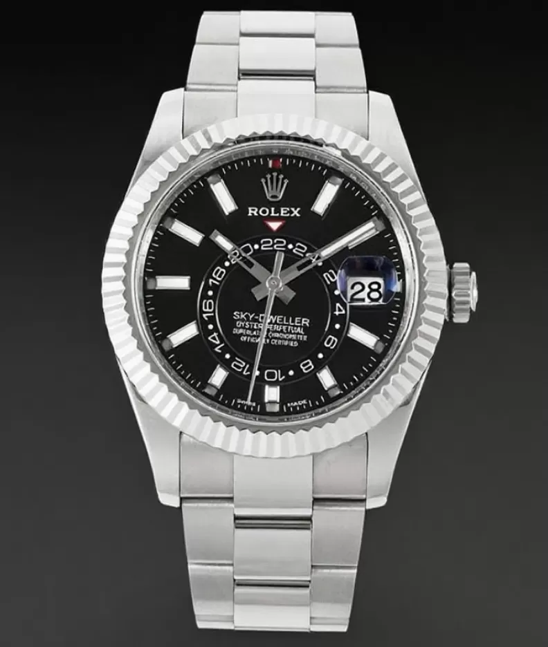 SkyDweller 326934 42mm Oys SS/SS Black Dial ZF A2824