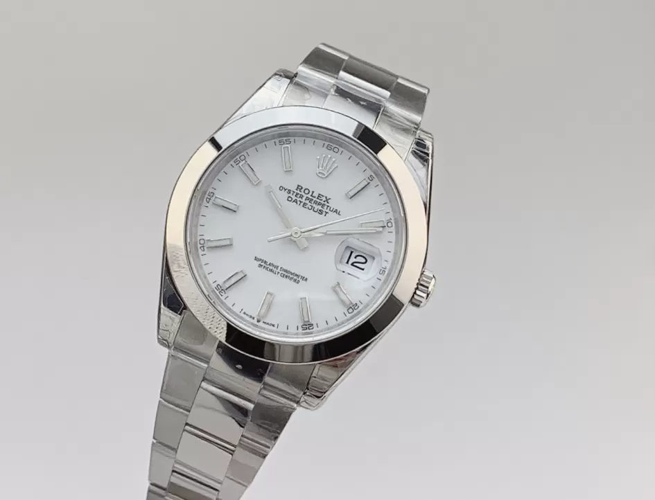 Alternative view of Datejust 126300 41mm Oys SS/SS White/Stk VSF DD3235