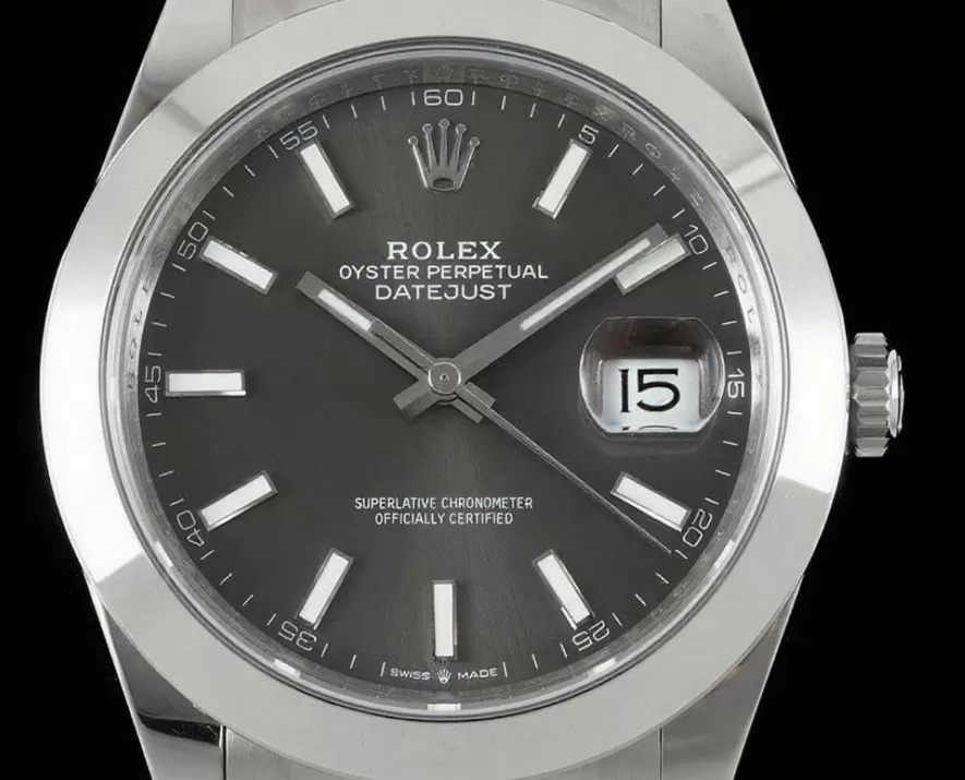 Alternative view of Datejust 126300 41mm Oys SS/SS Grey/Stk VSF DD3235