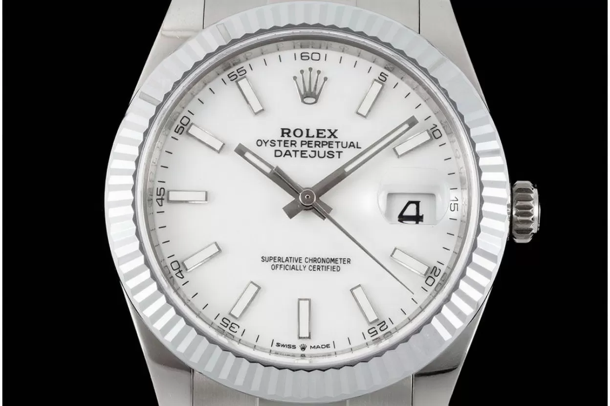 Alternative view of Datejust 126334 41mm Oys SS/SS White/Stk VSF DD3235