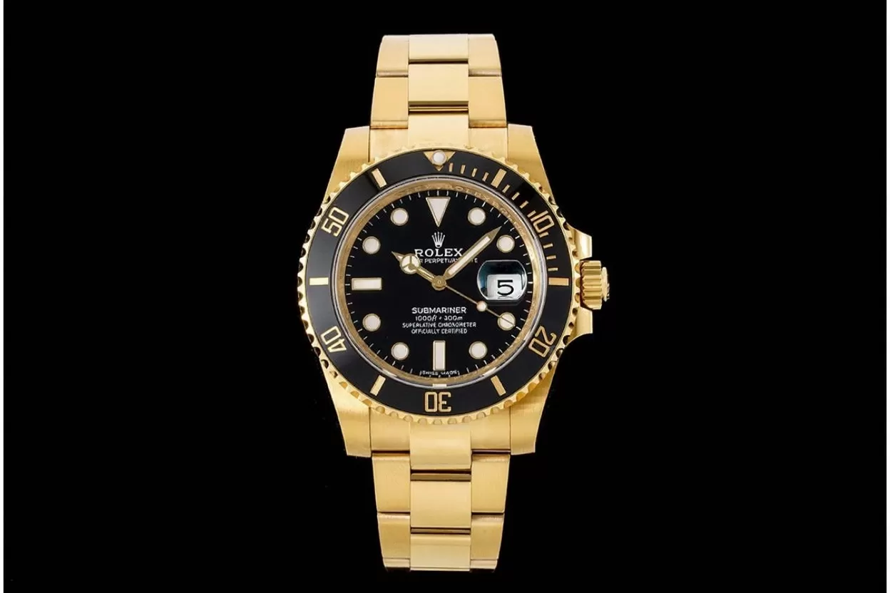 Alternative view of Submariner 116618LN 40mm 904L YG/YG Black Dial VSF VS3135