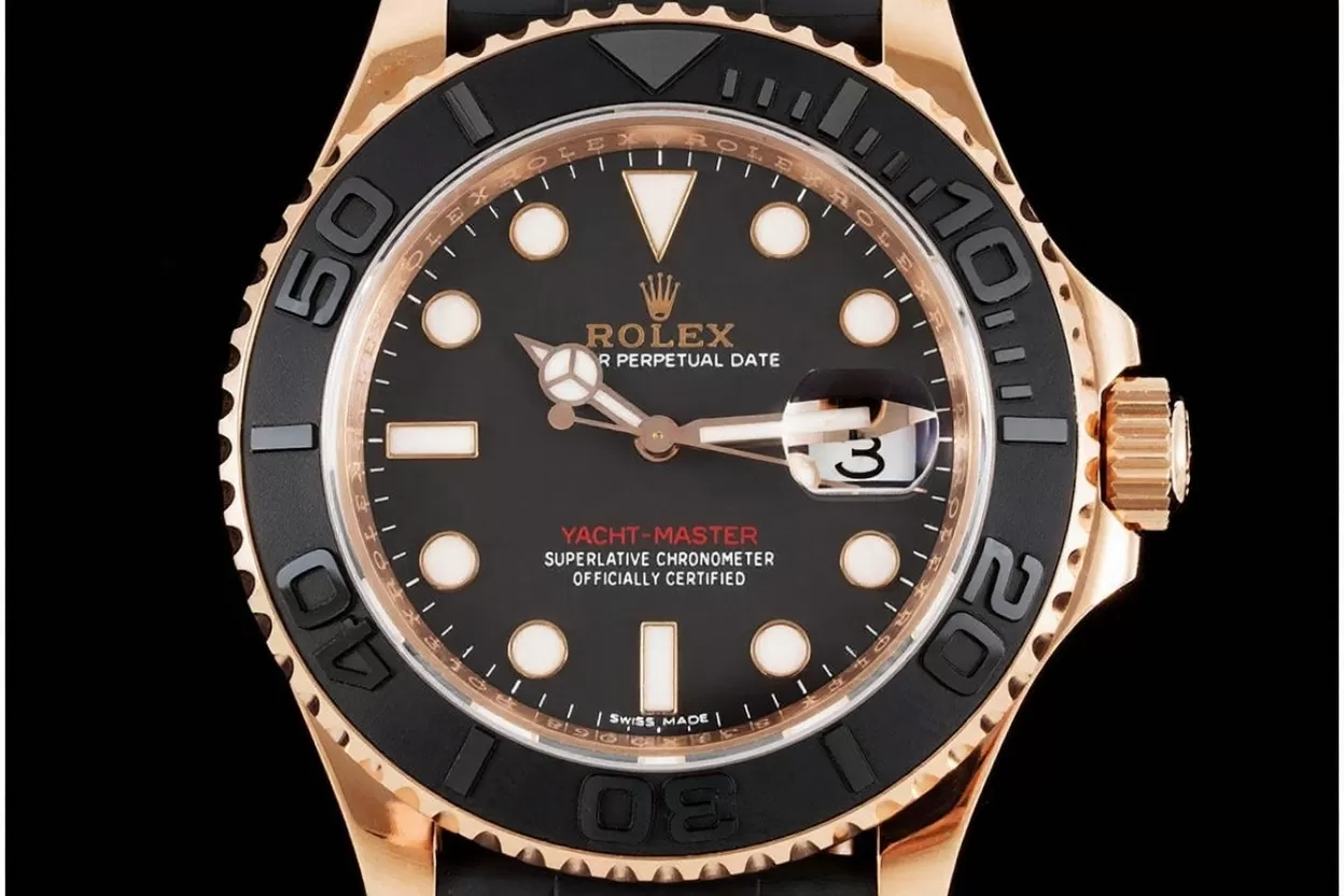 Alternative view of Yacht-Master 116655 40mm RG/RU Black/Dot VSF VS3135
