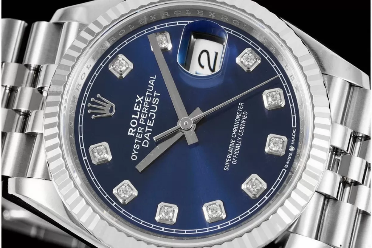 Alternative view of Datejust 126234 36mm Jub SS/SS Blue/Dia VSF DD3235