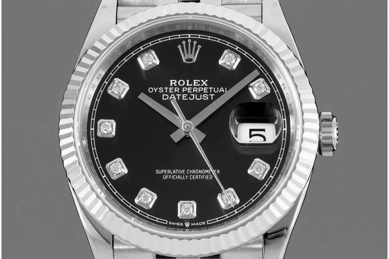 Alternative view of Datejust 126234 36mm Jub SS/SS Black/Dia VSF DD3235