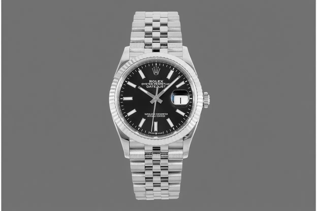 Datejust 126234 36mm Jub SS/SS Black/Stk VSF DD3235