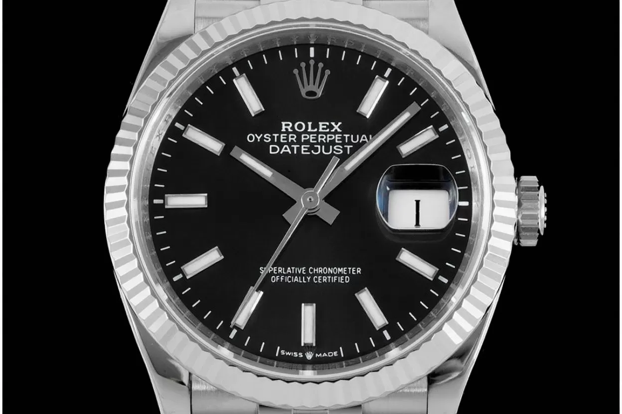 Alternative view of Datejust 126234 36mm Jub SS/SS Black/Stk VSF DD3235