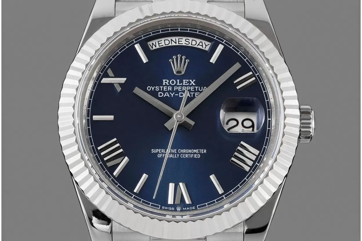 Alternative view of DayDate 228239 40mm Pres SS/SS Blue Dial GMF A2836 (Gain Weight)