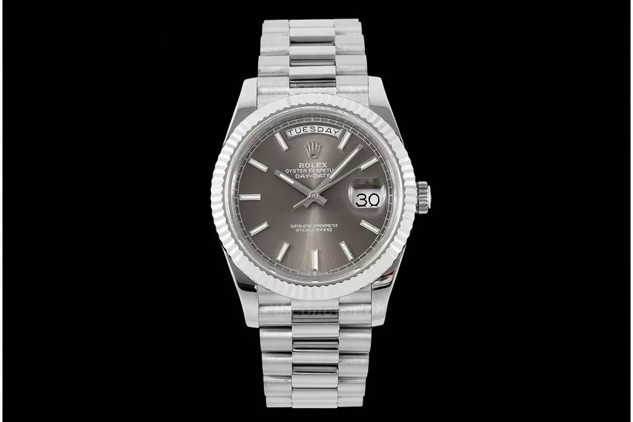 DayDate 228239 40mm Pres SS/SS Grey Dial GMF A2836 (Gain Weight)