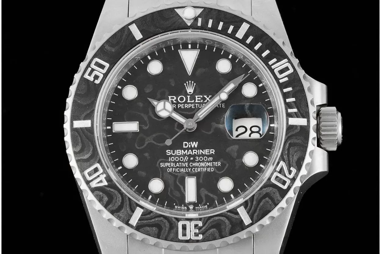 Alternative view of Submariner DIW 40mm 904L SS/SS Carbon Dial VSF VS3135