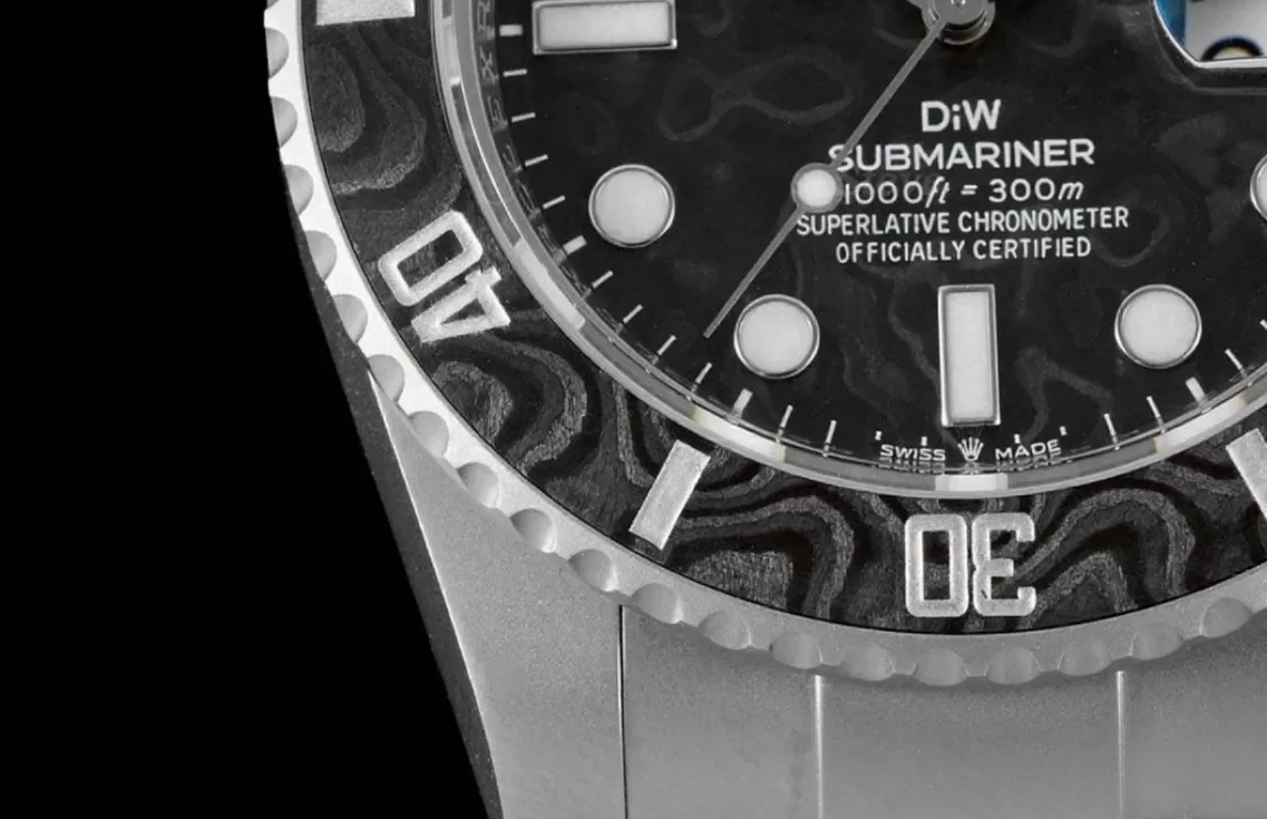 Submariner DIW 40mm 904L SS/SS Carbon Dial VSF VS3135 - Image 5