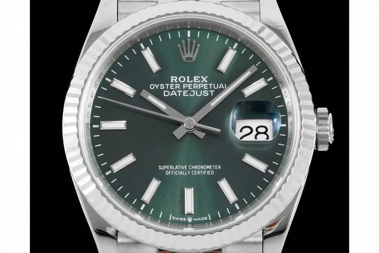 Alternative view of Datejust 126234 36mm Jub SS/SS Green/Stk VSF DD3235