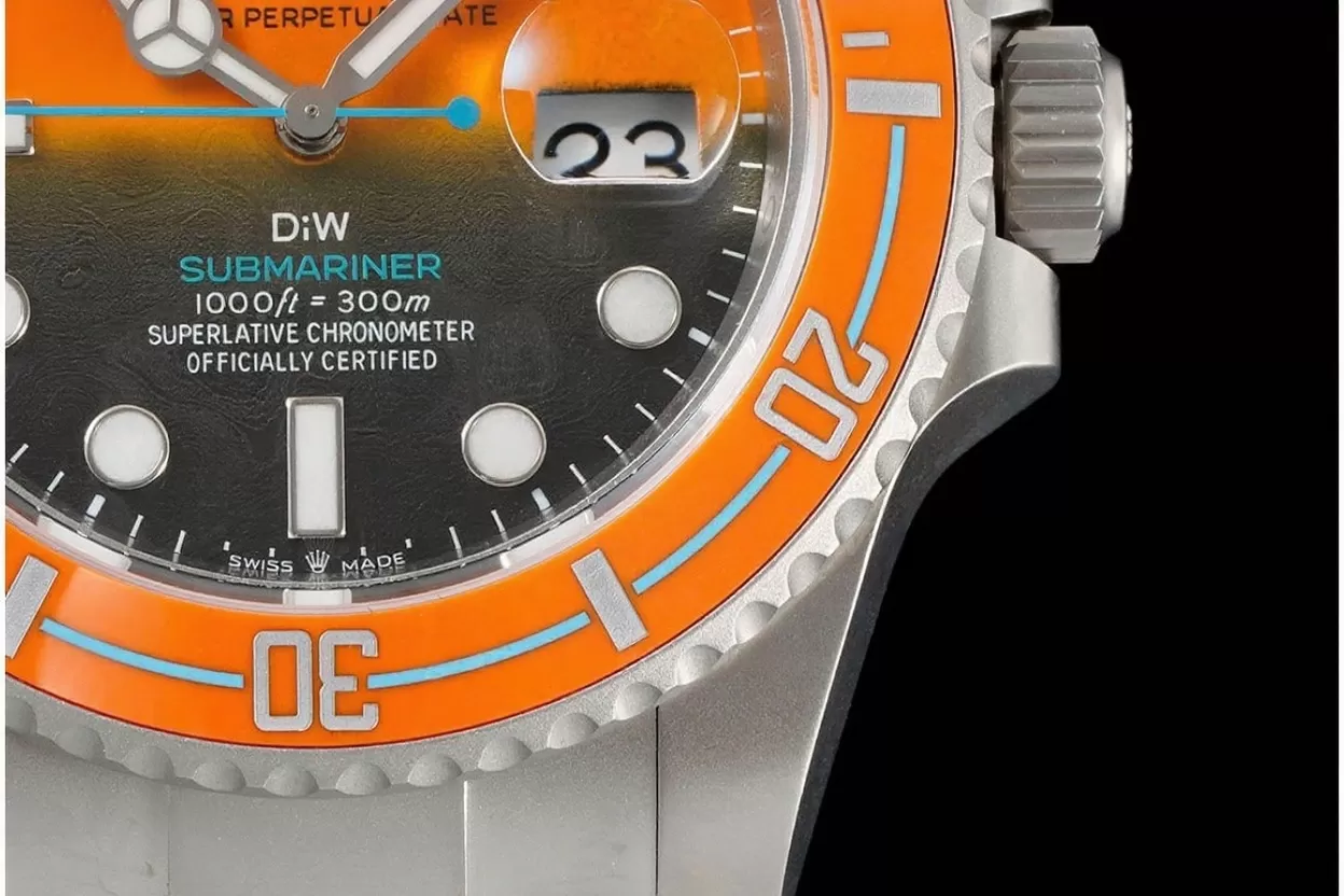 Submariner DIW 40mm 904L SS/SS Orange/Blk Dial VSF VS3135 - 图片 4