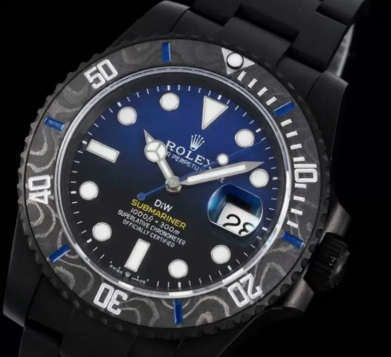 Submariner DIW 40mm 904L DLC/DLC Blue/Blk Dial VSF VS3135