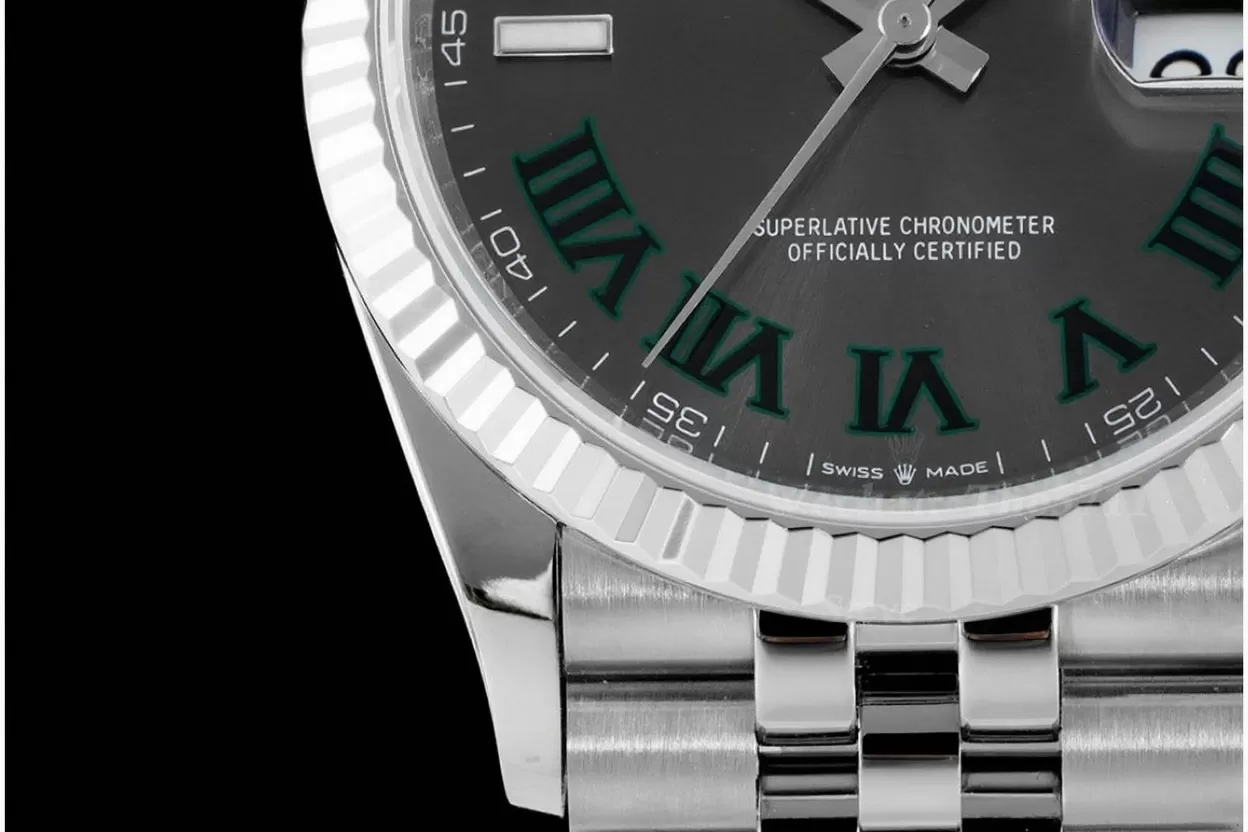 Datejust 126234 36mm Wimbledon Jub SS/SS Grey/Rmn VSF DD3235 - Image 6