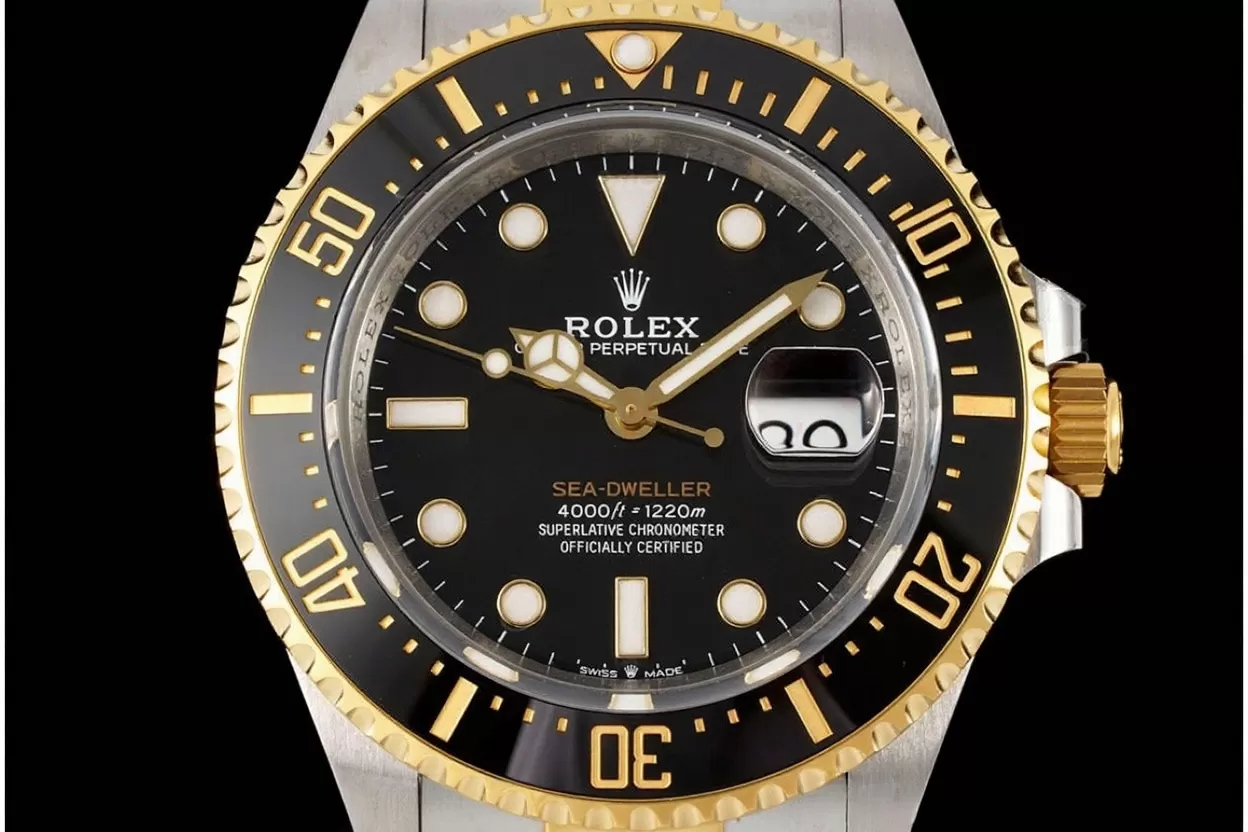 Alternative view of SeaDweller 126603 43mm YG/SS Black Dial VSF DD3235