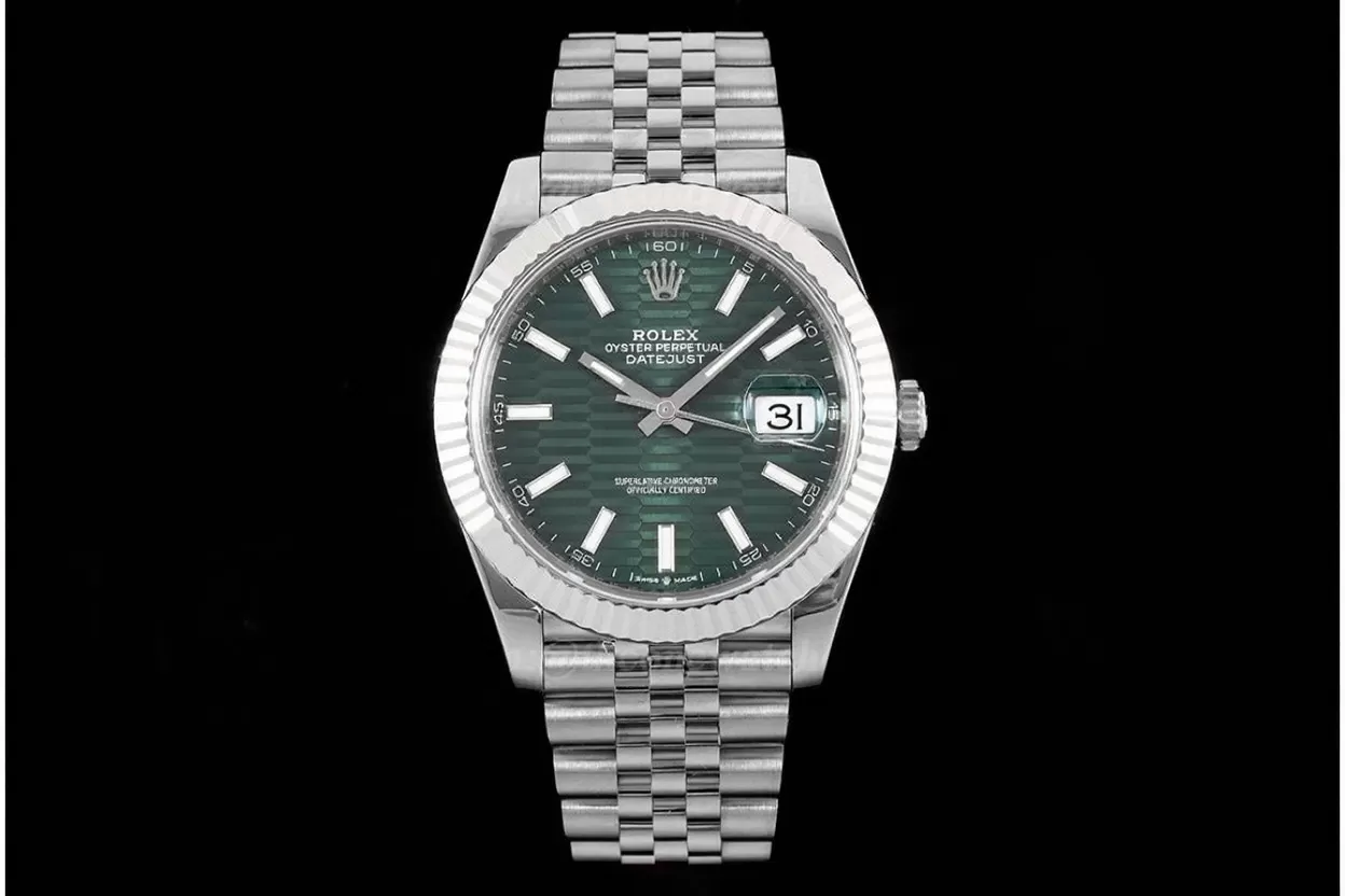 Datejust 126334 41mm Jub SS/SS Green Textured Dial VSF DD3235 - Image 3