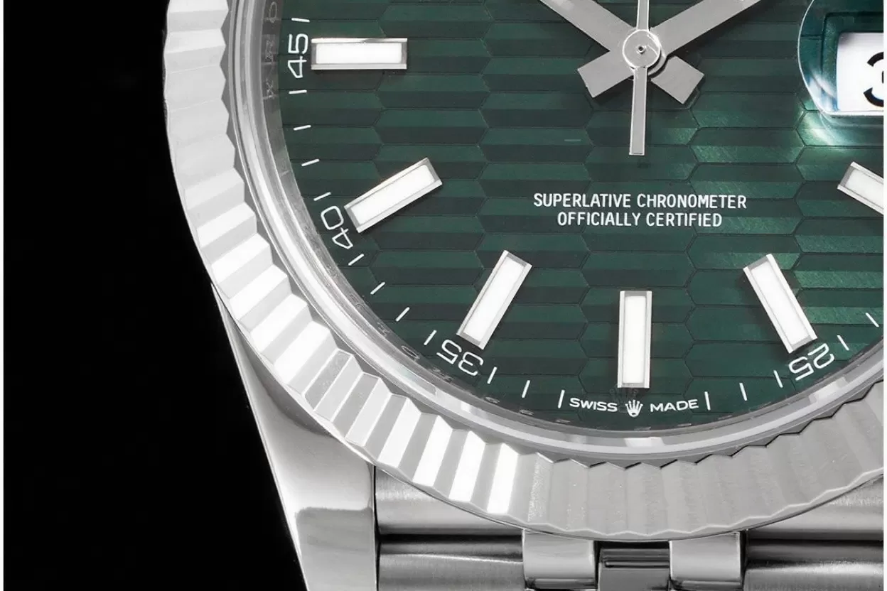 Datejust 126334 41mm Jub SS/SS Green Textured Dial VSF DD3235 - Image 6