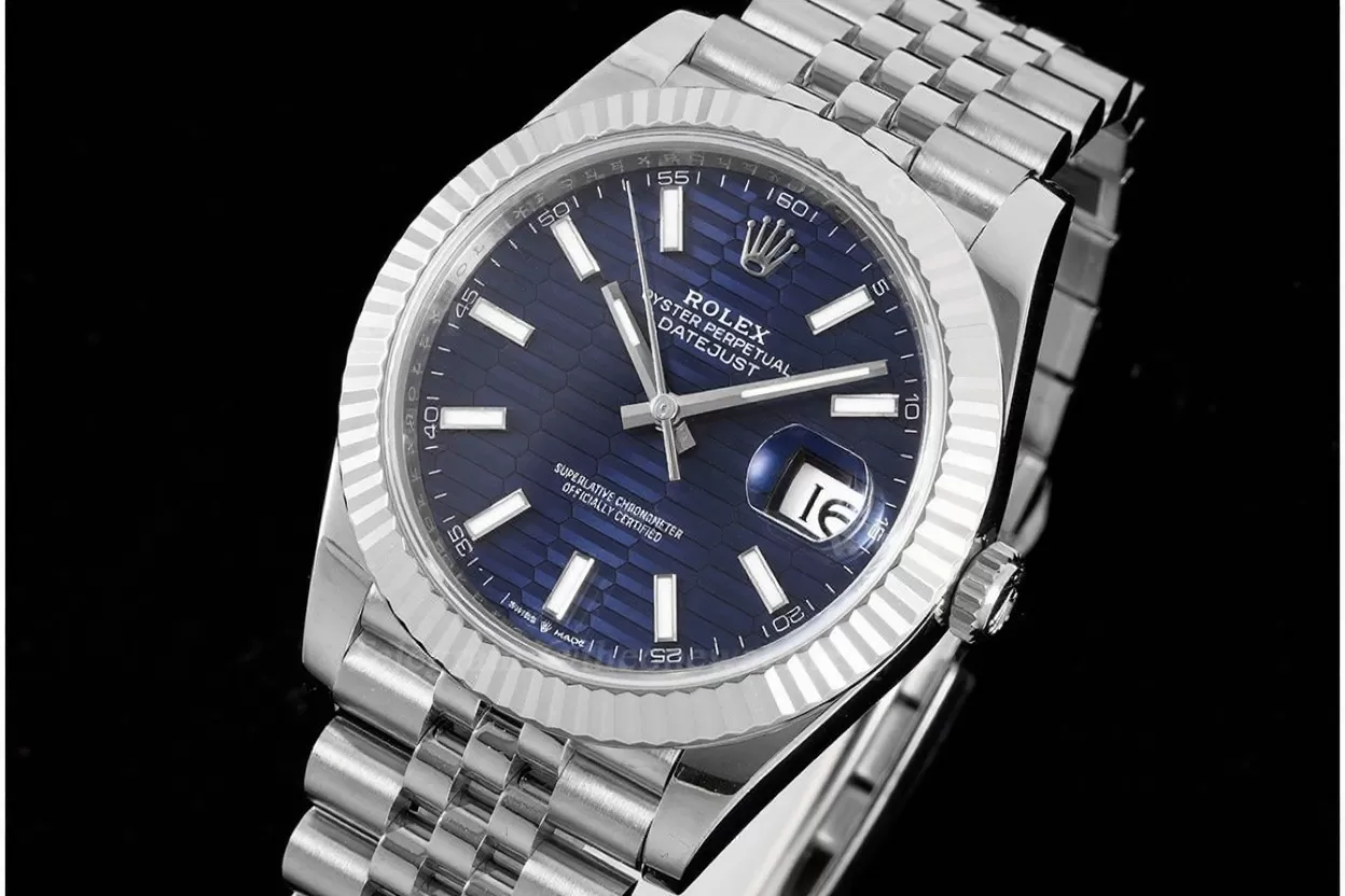 Datejust 126334 41mm Jub SS/SS Blue Textured Dial VSF DD3235