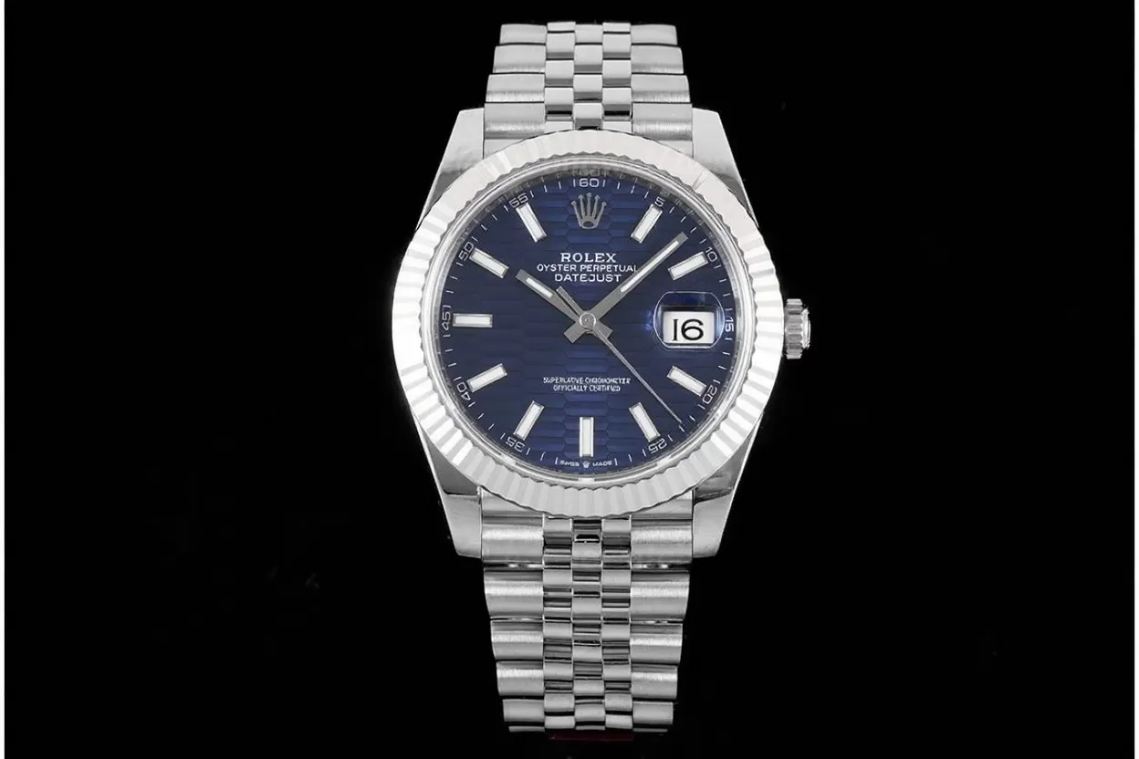 Datejust 126334 41mm Jub SS/SS Blue Textured Dial VSF DD3235 - 图片 3