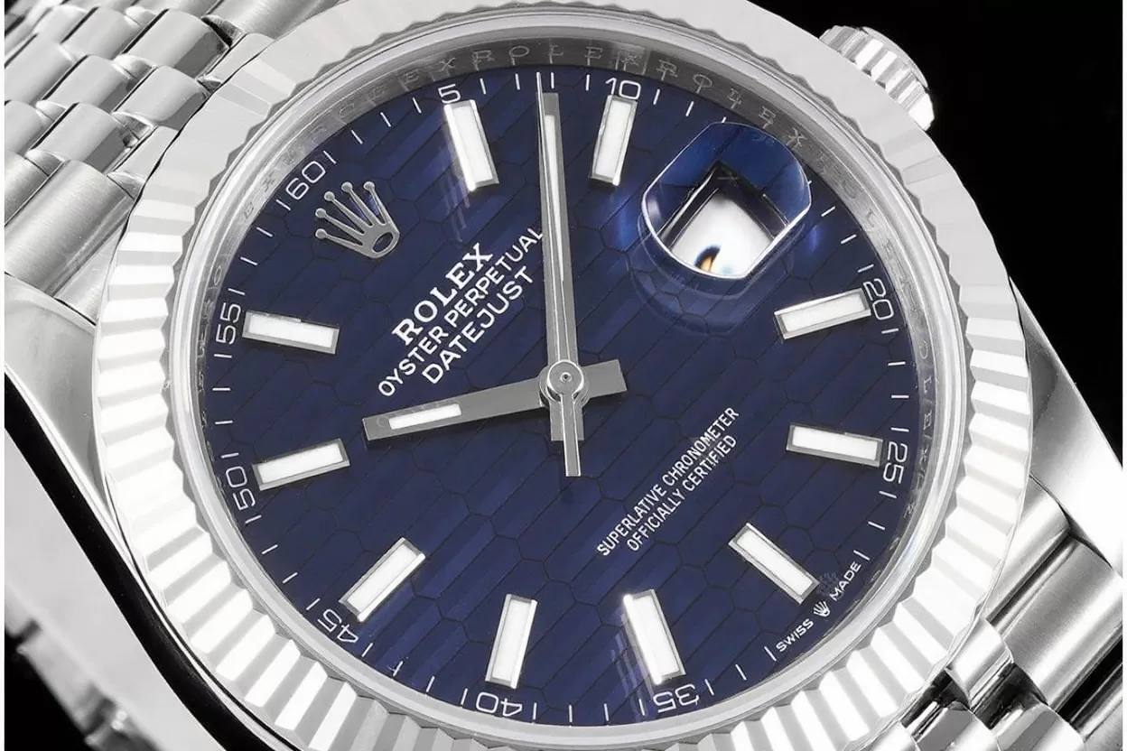 Datejust 126334 41mm Jub SS/SS Blue Textured Dial VSF DD3235 - 图片 4