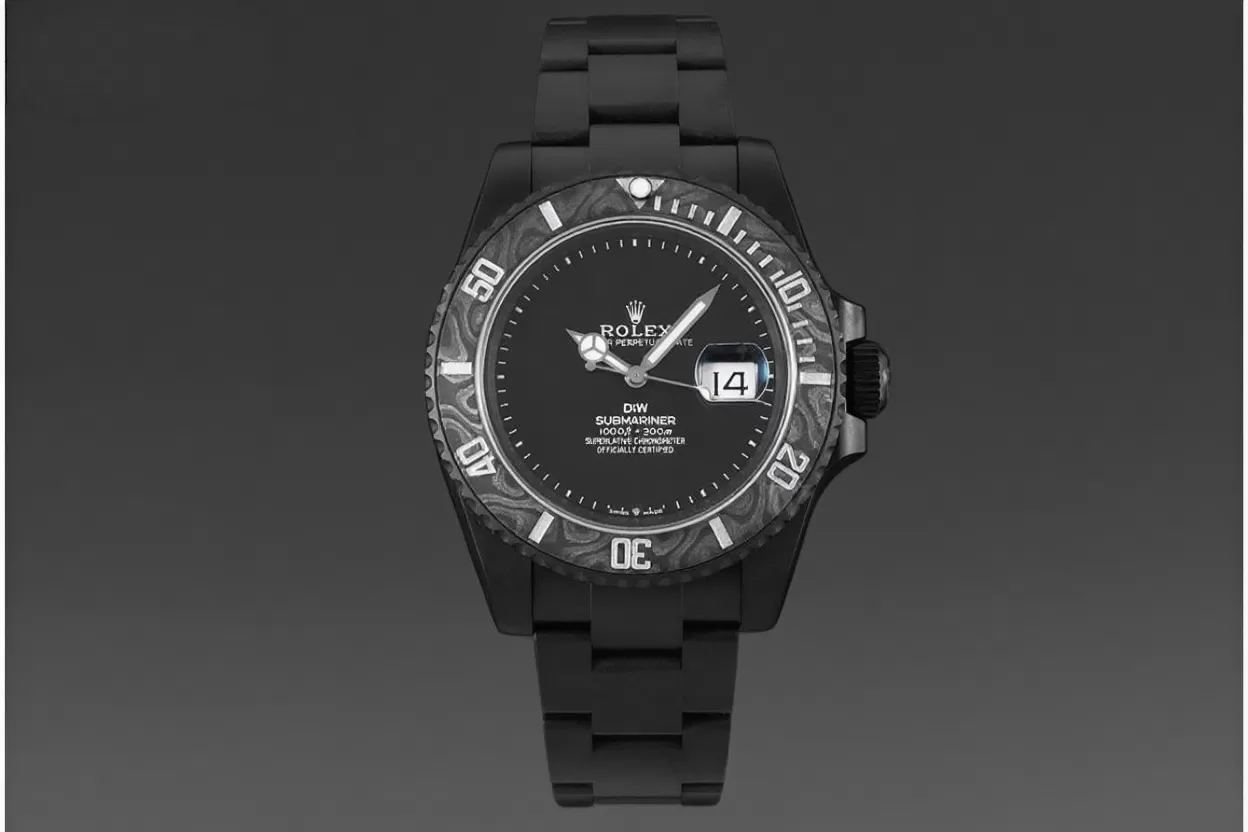 Submariner DIW 40mm 904L DLC/DLC Black Dial VSF VS3135