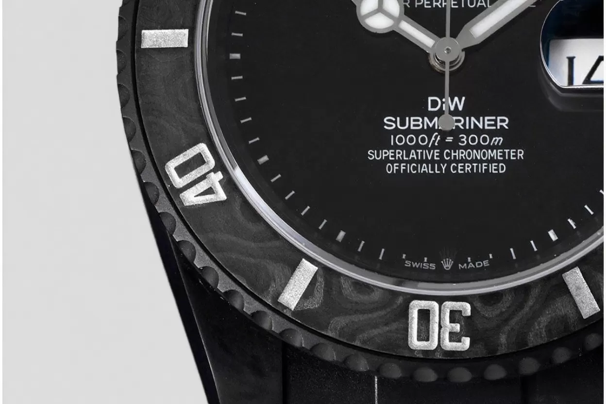 Submariner DIW 40mm 904L DLC/DLC Black Dial VSF VS3135 - Image 3
