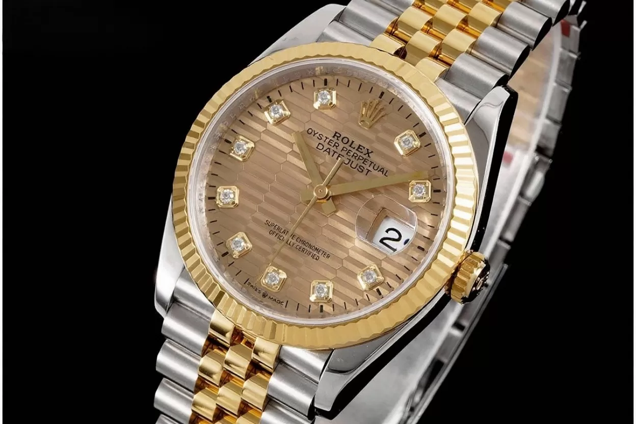 Datejust 126233 36mm Jub YG/SS Textured Gold/Dia VSF DD3235