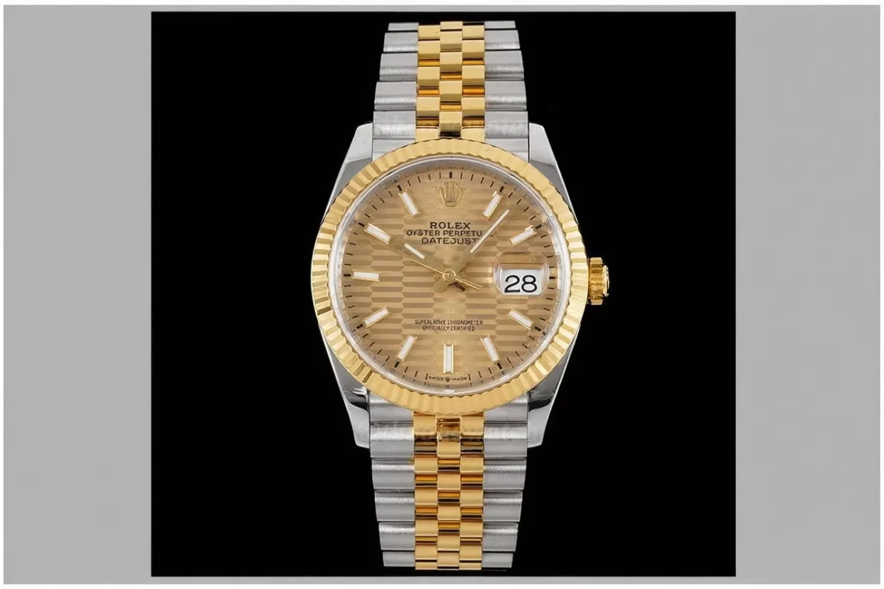 Datejust 126233 36mm Jub YG/SS Textured Gold/Stk VSF DD3235