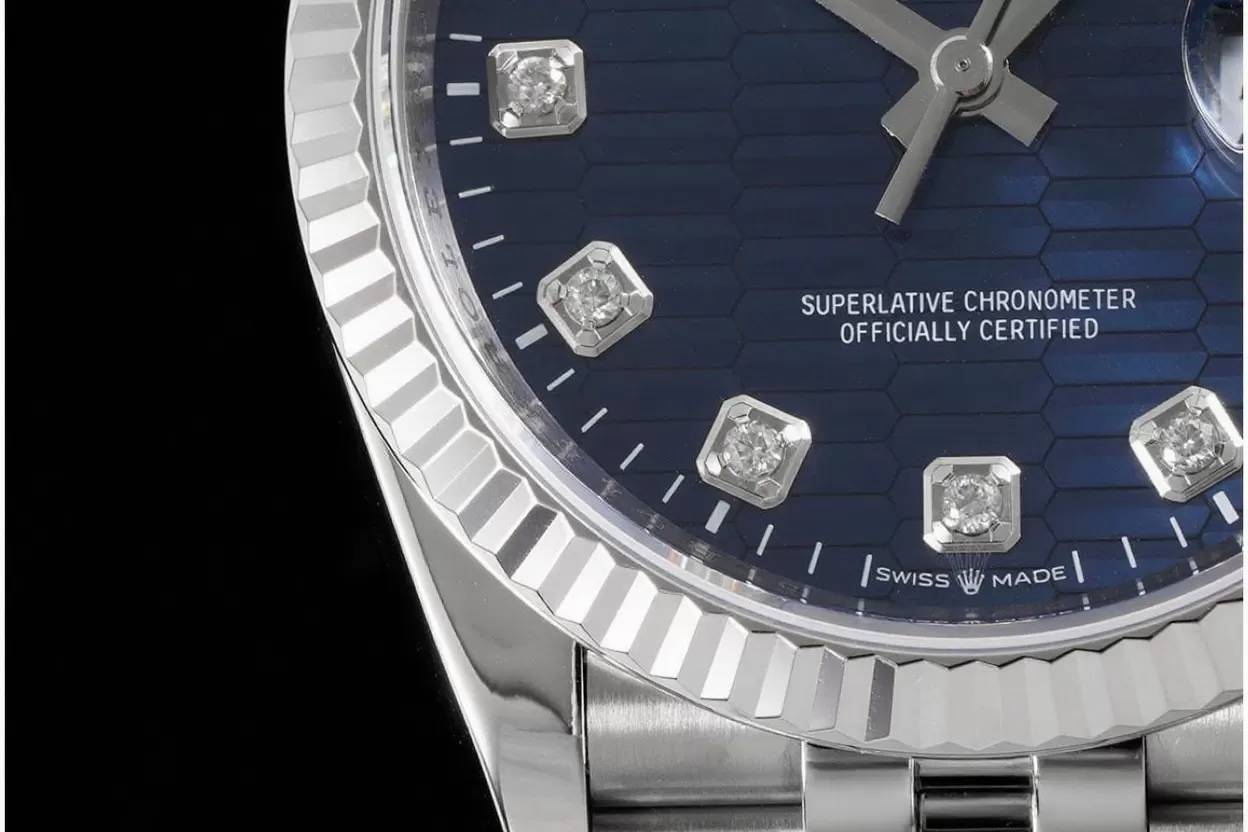 Datejust 126234 36mm Jub SS/SS Blue Textured/Dia VSF DD3235 - Image 6