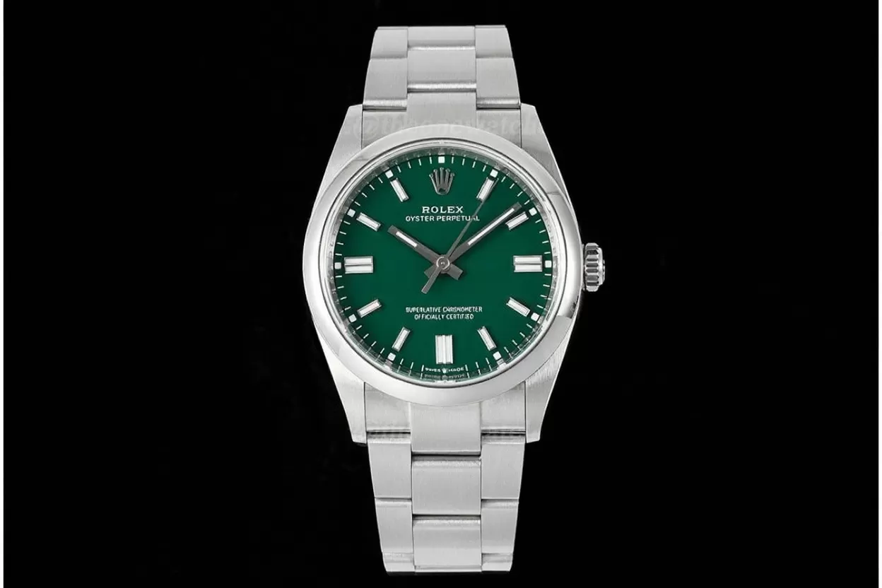 Oyster Perpetual 126000 36mm SS/SS Green/Stk VSF VS3230 Super Clone