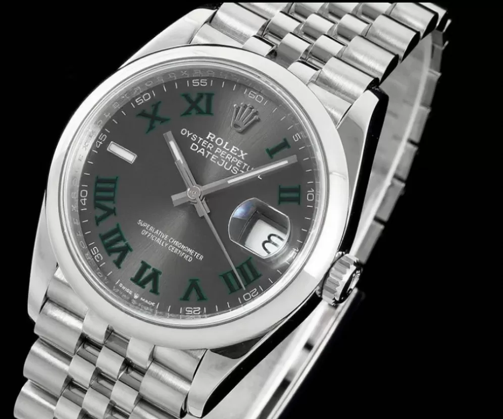 Datejust 126200 36mm Wimbledon Jub SS/SS Grey Dial VSF DD3235