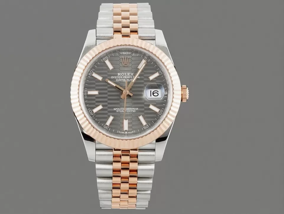 Datejust 126331 41mm Jub RG/SS Grey Textured Dial VSF DD3235