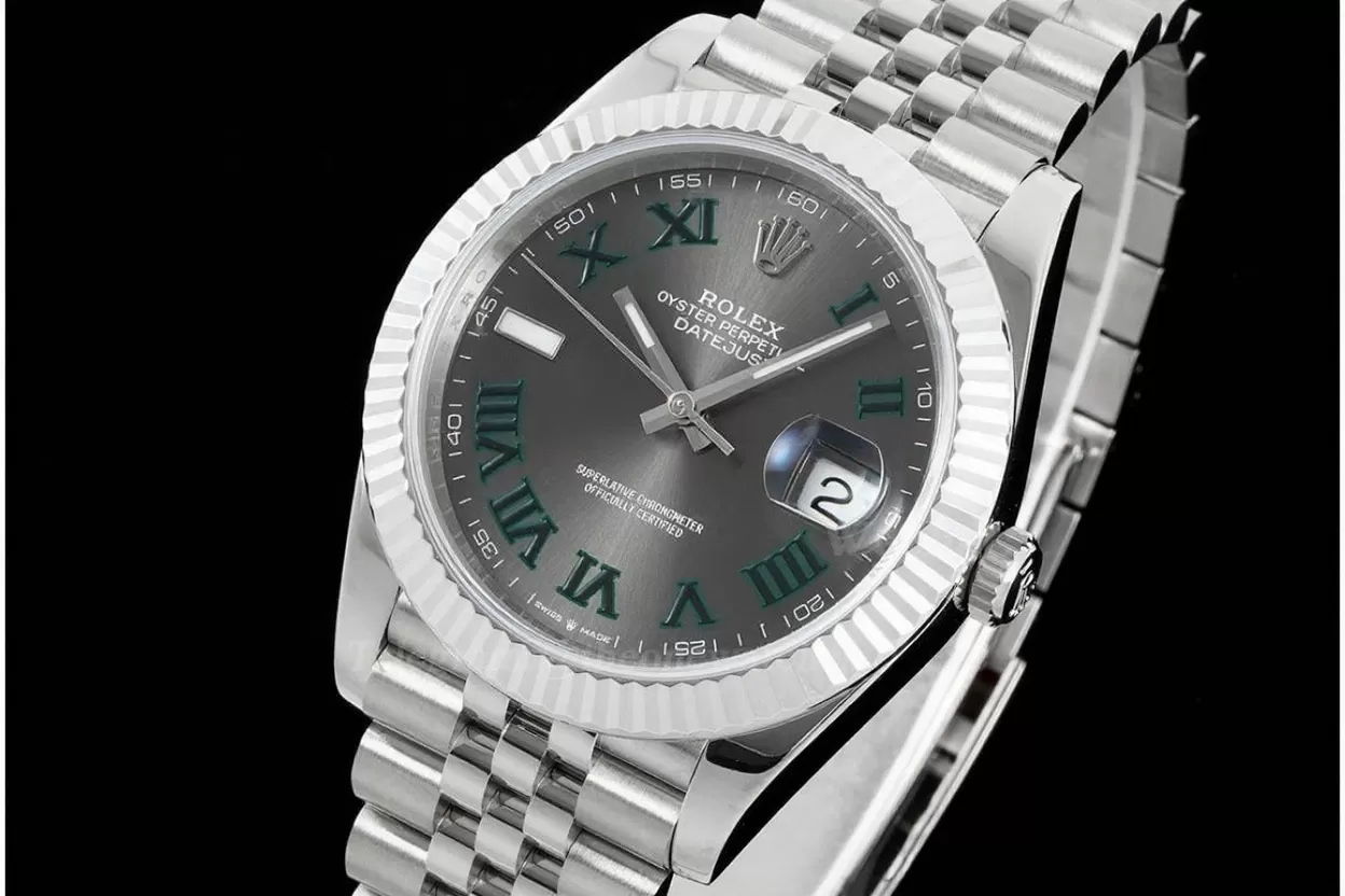 Datejust 126334 41mm Wimbledon Jub SS/SS Grey Dial VSF DD3235